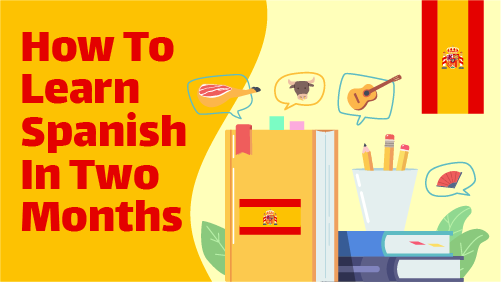 Spanish Learning YouTube Thumbnail Template Editable