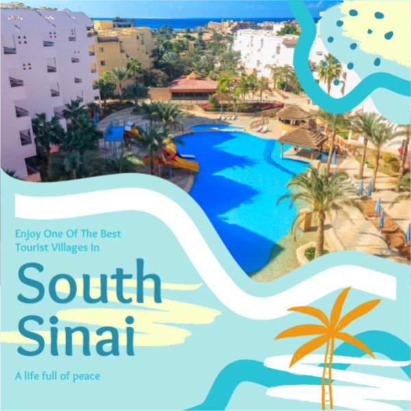 South Sinai Travel and Tourism Facebook Post Template