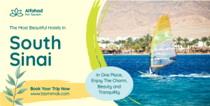 South Sinai Travel Twitter Post Template Editable