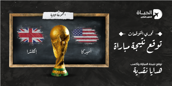 تصميم منشور تويتر توقع نتائج مباريات كأس العالم قطر ٢٠٢٢
