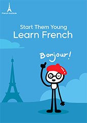 French Language Learning Advertising Poster Template