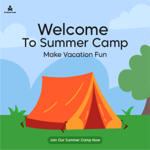 Kids Summer Camp Facebook Post Template PSD