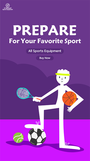 Instagram Story Template for Promotion of Sports Equipment