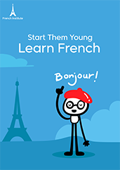 تصميم بوستر اعلاني كورسات تعليم اللغة الفرنسية للأطفال