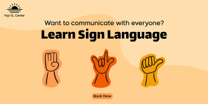 Twitter Post Template of Sign Language Learning