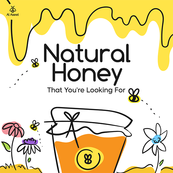 Honey Shop Social Media Post Design Template PSD