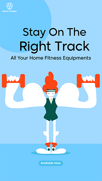 Fitness Equipment Instagram Story Template Online