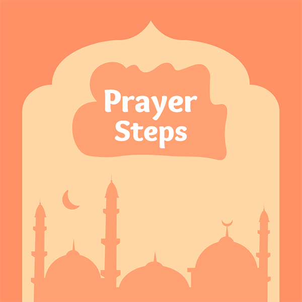 Islamic Prayer Steps Facebook Post Templates | Muslim Prayer