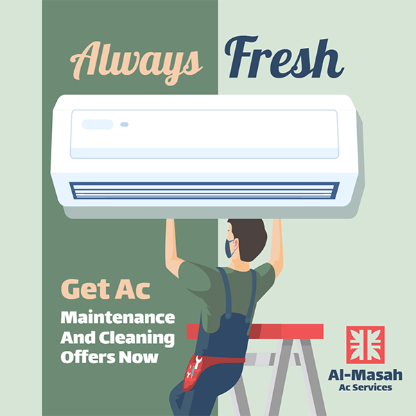 AC Services Facebook Post Mockup | Air Conditioner Templates