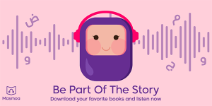 Cute Twitter Post Template for Audio Books Listening