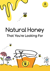تصميم بوستر منتجات عسل | تصميم استيكر عسل نحل