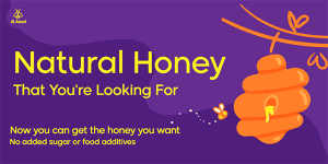 Honey Bee Promotion Twitter Post Template Editable