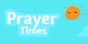 Islamic Prayer Time Twitter Post Mockup for Kids