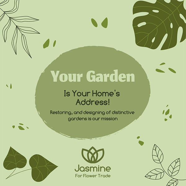 Gardening Services Facebook Post Template with Vectors