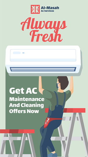 AC Services Facebook Story | Air Conditioner Templates
