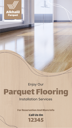 Parquet Flooring Social Media Story Template PSD