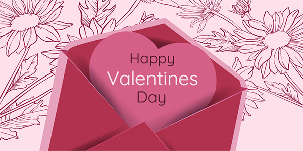 تصميم بوست تويتر تهنئة عيد الحب | قالب تغريدة تويتر عيد الحب