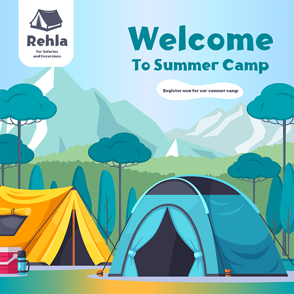 Summer Camp Facebook Post Mockup PSD Customizable