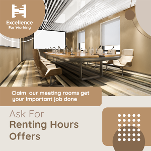Meeting Rooms for Rent Advertisement Instagram Post Mockup