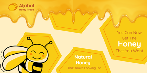 Honey Shop Twitter Post Template PSD Editable