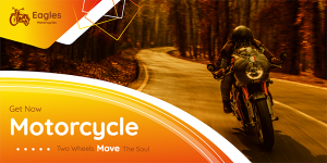 Motorcycle Promotion on Twitter Post Template Customizable