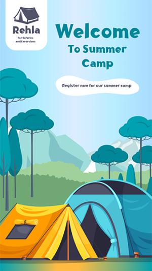 Summer Camp Instagram Story Template Customizable