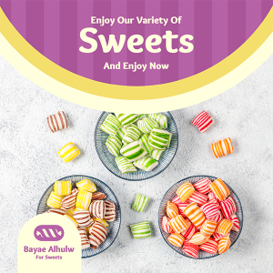 Facebook Post Template for Sweets Shop Online Promotion