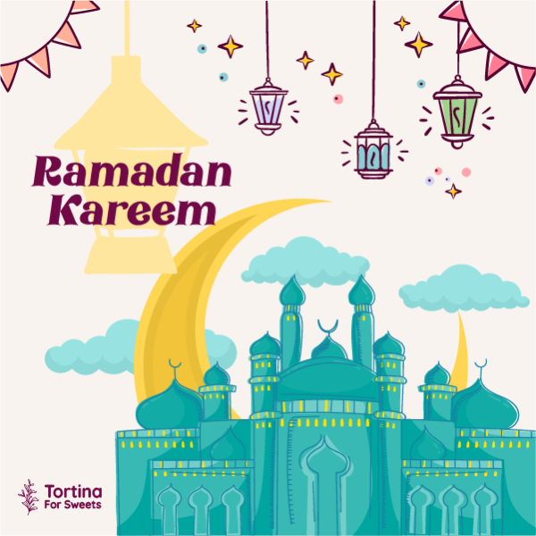 تصميم بوست رمضان مبارك للفيس بوك وانستقرام