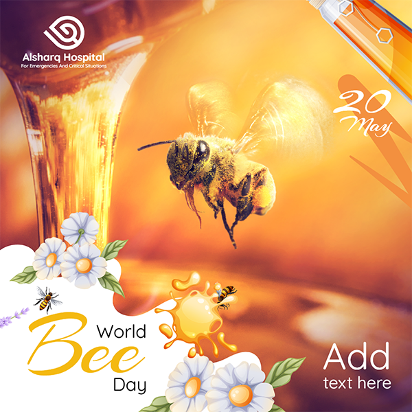 World Bee Day Social Media Template Customizable