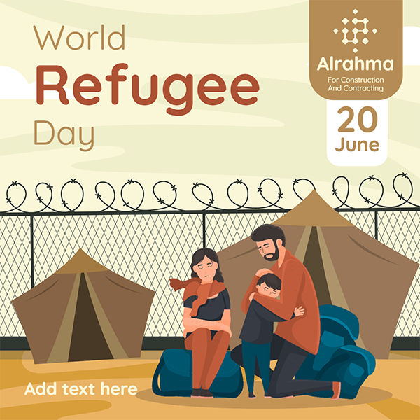 تصميم سوشيال ميديا بمناسبة اليوم العالمي للاجئين