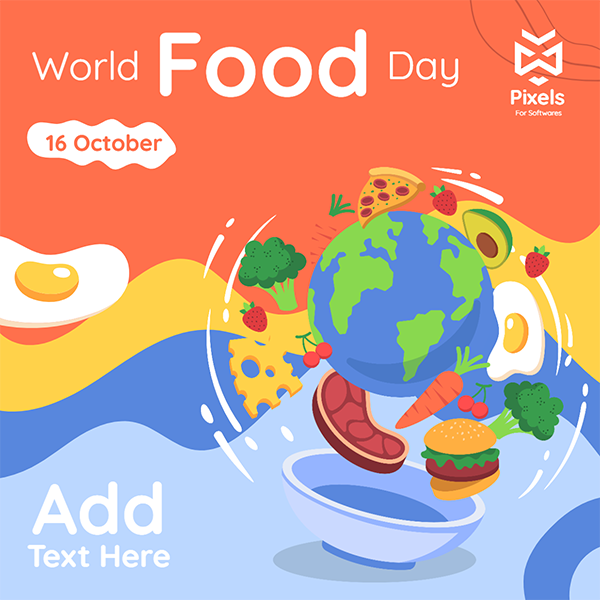 تصميم سوشيال ميديا يوم الأغذية العالمي | يوم الغذاء