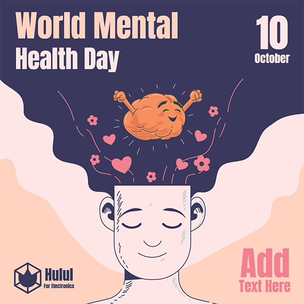 تصميم بوست انستقرام اليوم العالمي للصحة النفسية