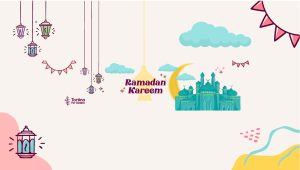 Ramadan YouTube Channel Cover Template Customizable