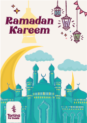 تصميم بوستر رمضان | بطاقة تهنئة رمضان مبارك