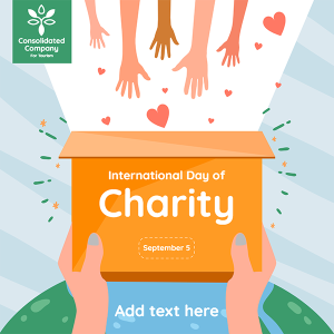 International Day of Charity Facebook Post Design