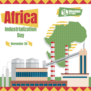 Africa Industrialization Day Template with Vectors
