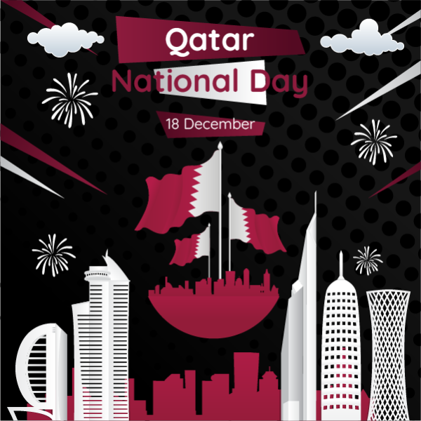 Qatar National Day Celebration Template Customizable