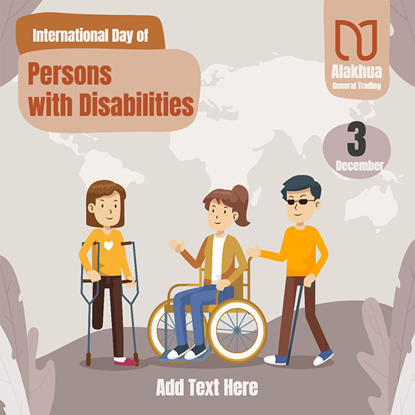 تصميم اليوم الدولي للأشخاص ذوي الإعاقة | اليوم العالمي للمعاقين