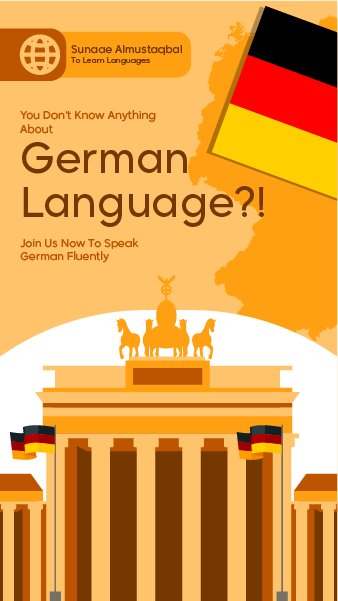 German Language Learning Instagram Story Design
