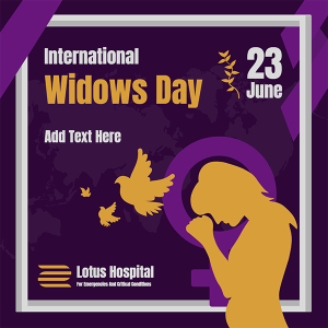 International Widows Day Template Customizable