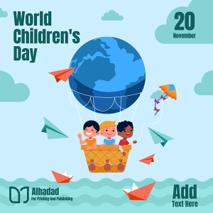 World Children&#039;s Day Facebook Post Template Editable