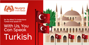 تصميم منشور تويتر دورة تعلم اللغة التركية