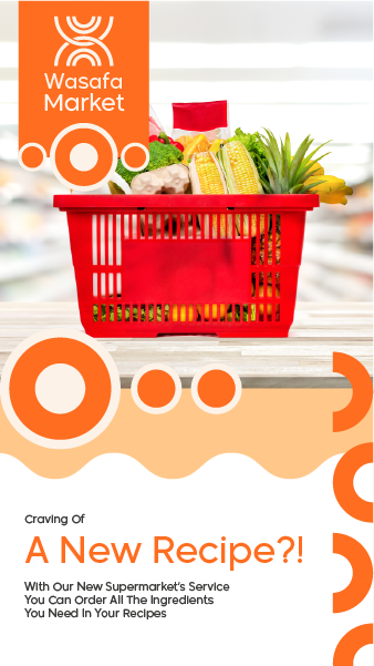 Grocery Store Instagram Story Template PSD Editable