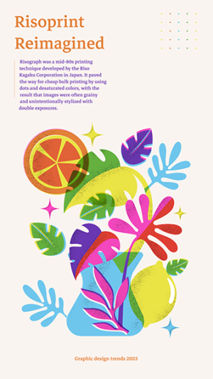 Get Risograph Printing Social Media Story Template