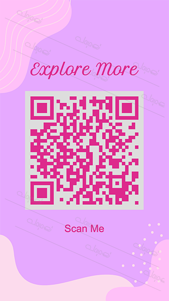 Customizable Pink QR Code Template. Pick up It Now!