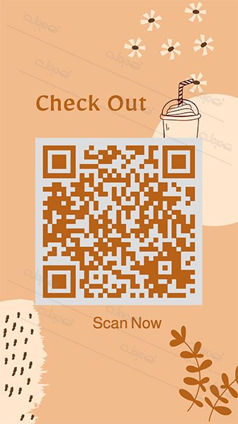 Fully Customized Creative Orange QR Code. Try It Now! 