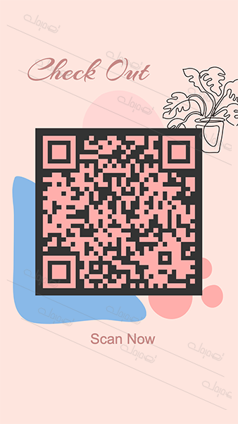 Customizable Cute Rose QR Code. Customize It Now!