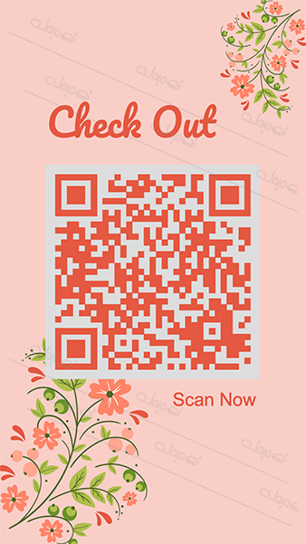 Easy to Use Orange Vital QR Code. Go Customizing!