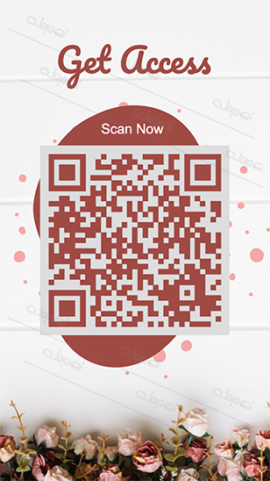 Easy to Use Flowery Red QR Code Generator. Try It Now!