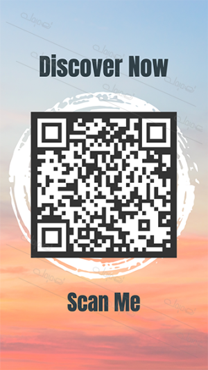 Easy to be Customized White and Black Unique QR Code. Get it